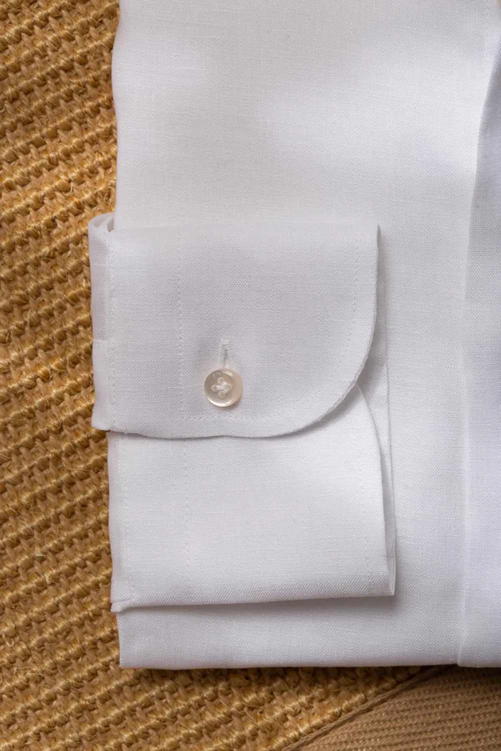 White Linen Popover Shirt