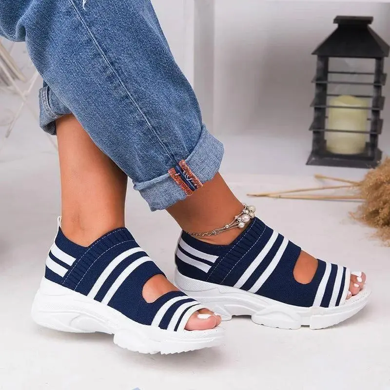 Cilool Casual Women Breathable Wedge Comfy Sandals