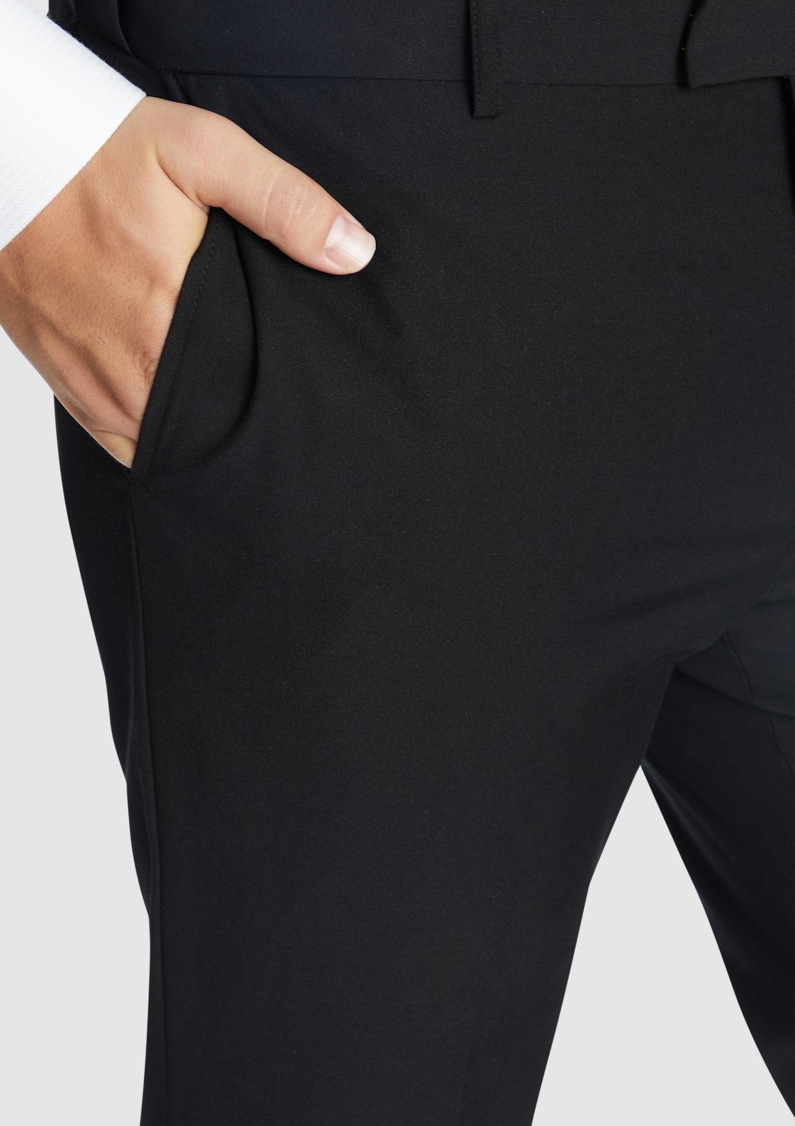 NAVY RAYMOND SLIM ELASTIC PANT