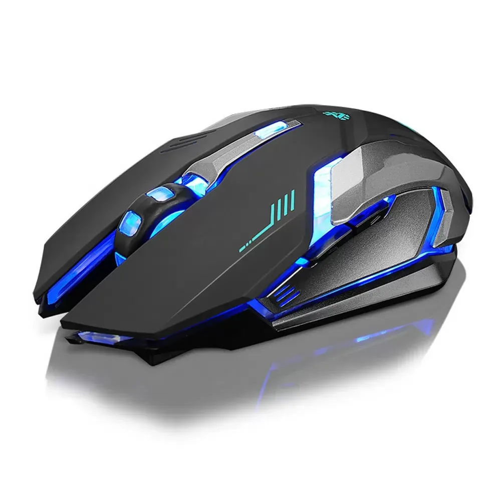 Rechargeable X7 Wireless Silent LED Backlit USB Optical Ergonomic Gaming Mouse Computer Silent PC Desktop Laptop Accessories