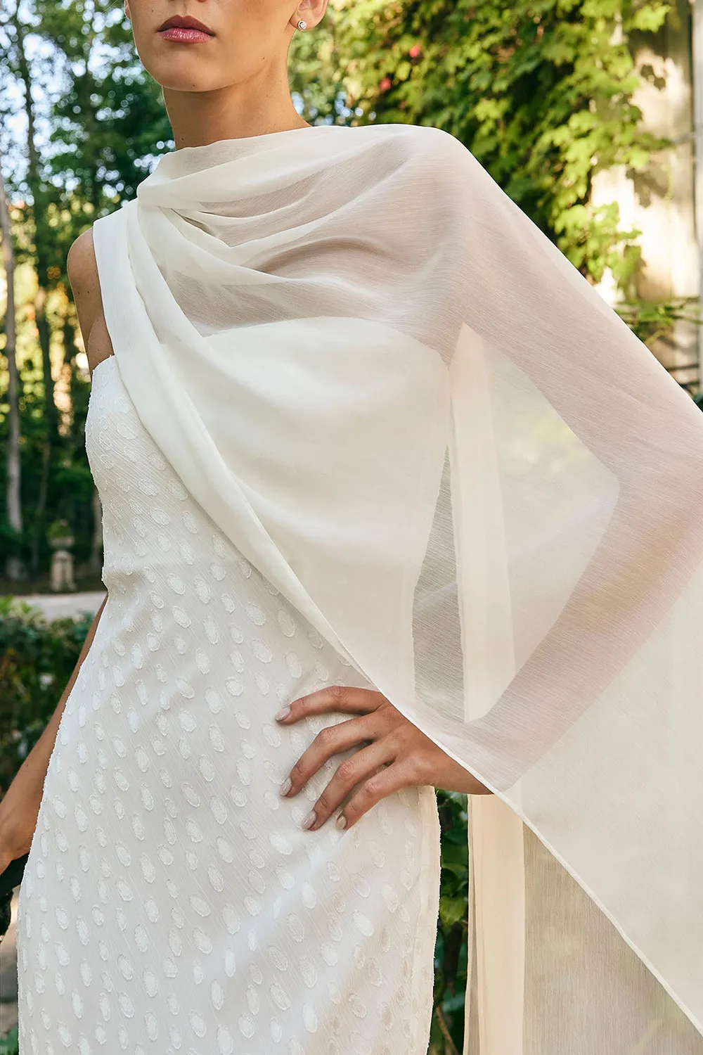 White Tosca Shawl