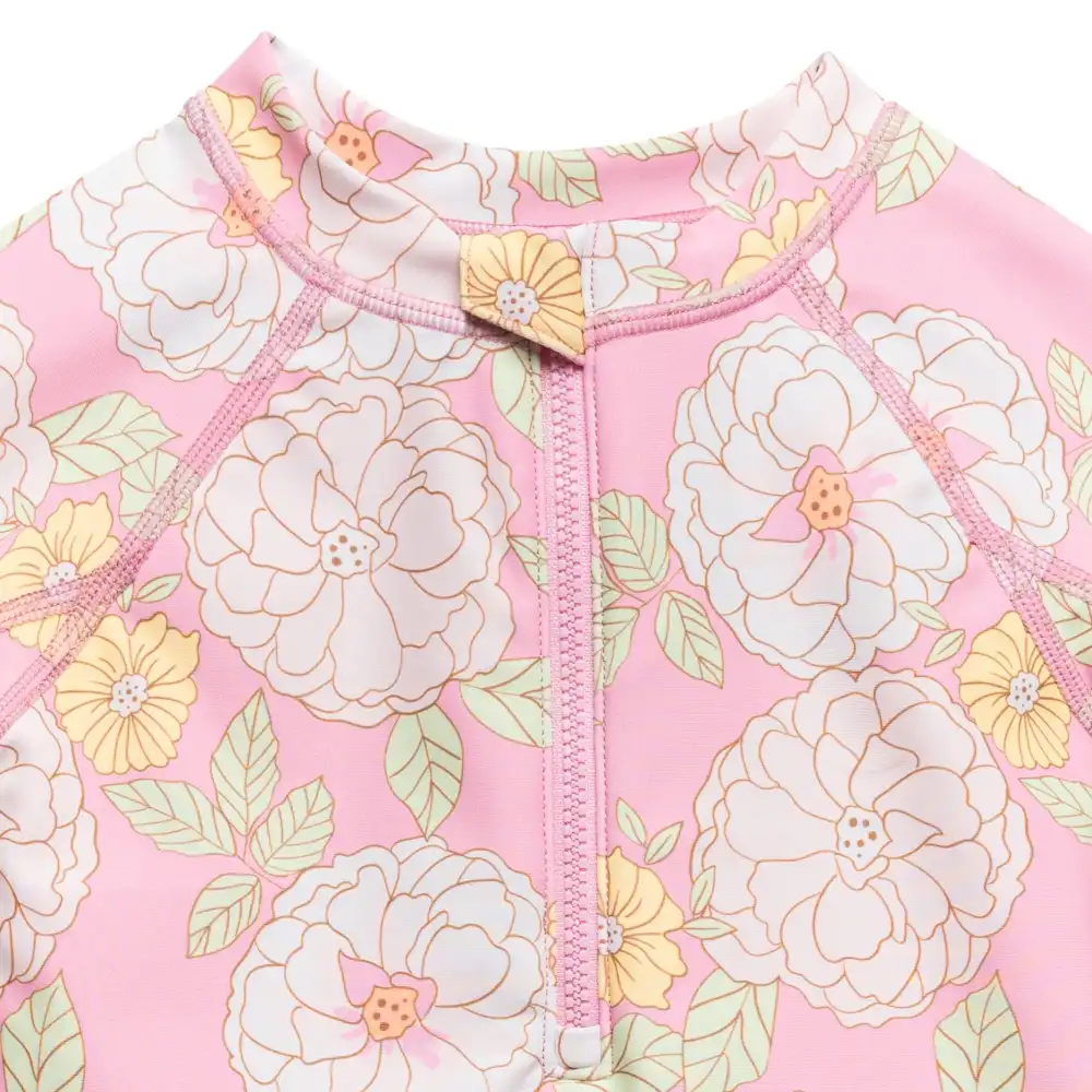 Toddler Girls Peonies Rashguard