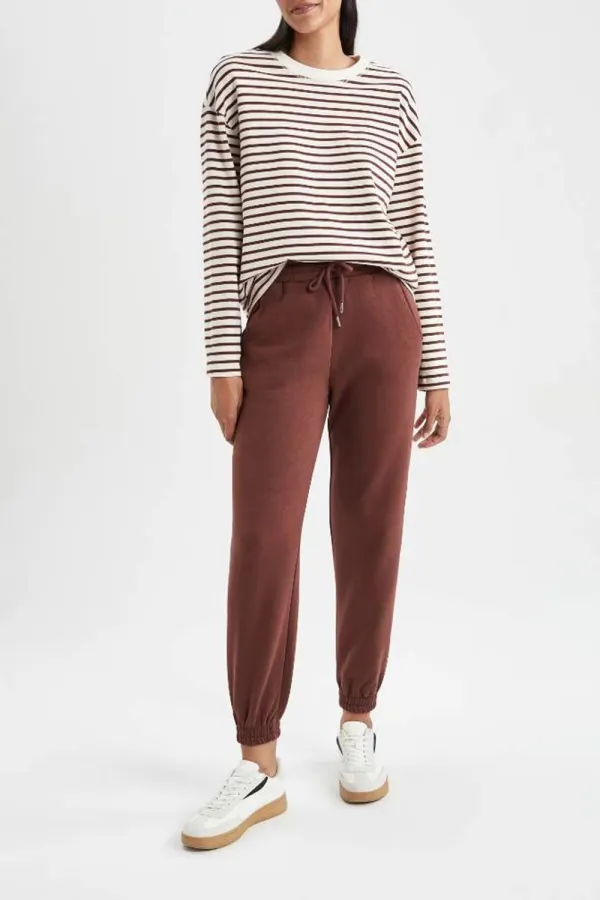 jogger With Pockets Thick Sweatshirt Fabric Trousers