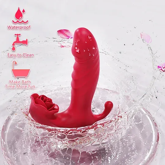 Rose G Spot Thrusting Dildo Remote Control Wearable Vibrator With 9 Thrusting Vibrating Modes