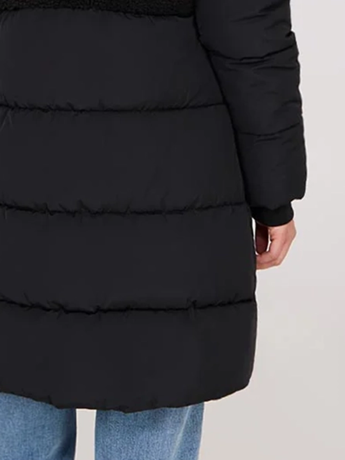 Short Shearling Puffer Jacket