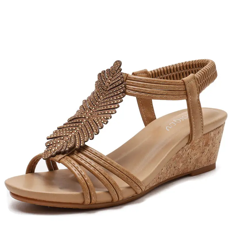 Cilool Casual Wedge Gladiator Sandals