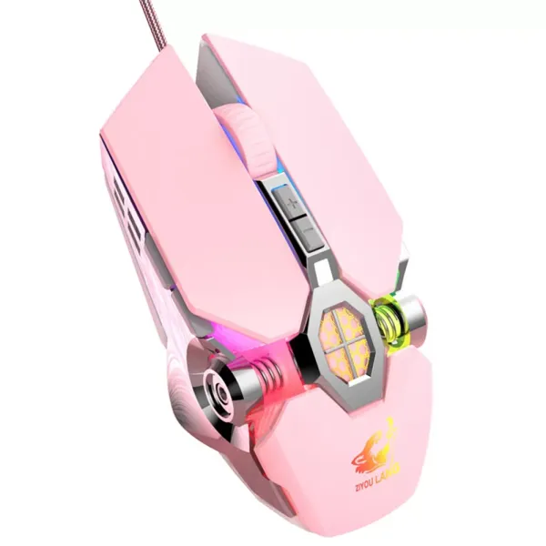 designed high-end professional optical game mouse, with 7 kinds of bright LED backlight colors suitable for lol CS, 3200 DPI