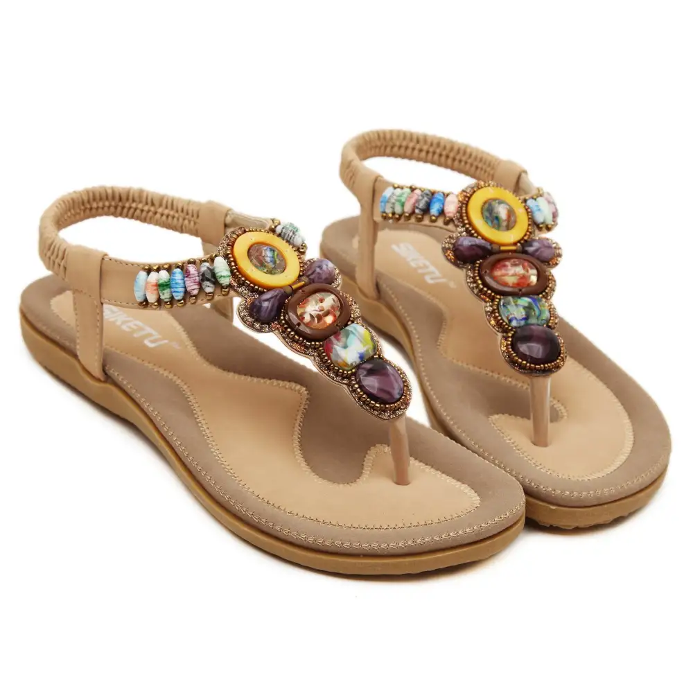 Women Sandals Waterproo Sli On Round Female Slippers