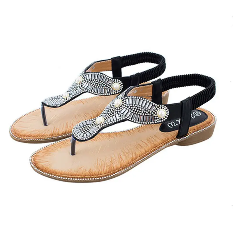 Cilool Ethnic Chain Pearl Sandals