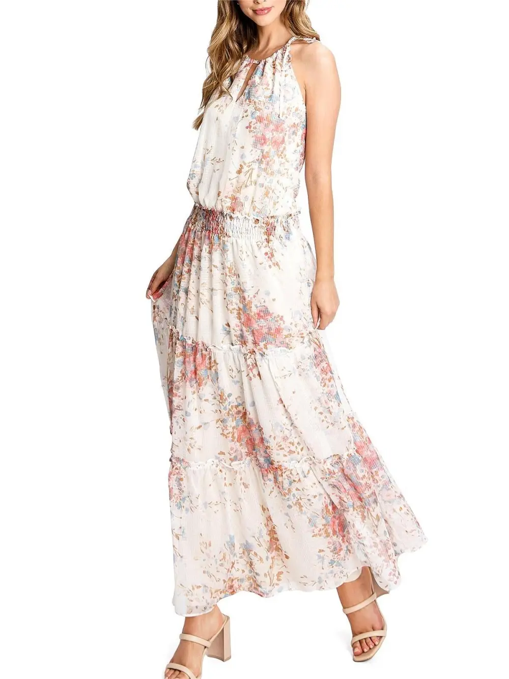 Floral Tranquility Maxi Dress