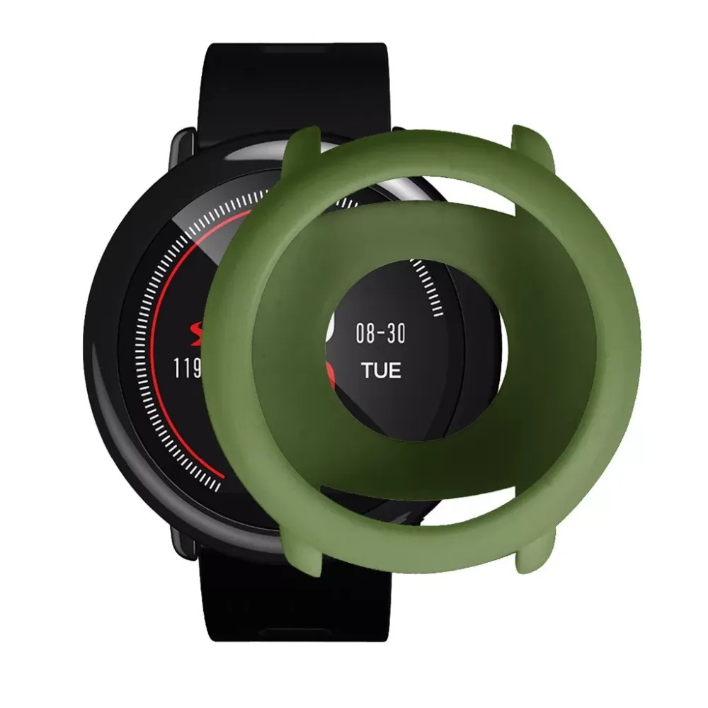 Case Cover Shell Silicone Frame Protective for Xiaomi Huami AMAZFIT Pace Watch Full Protector Shell Frame Bumper Accessories