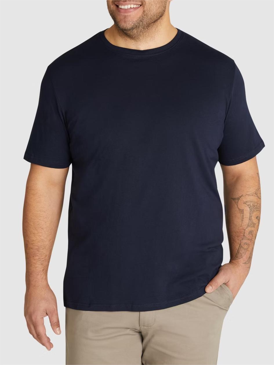 NAVY ESSENTIAL CREW NECK TEE