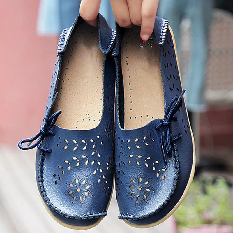 Cilool Leather Loafers Flats Lo51