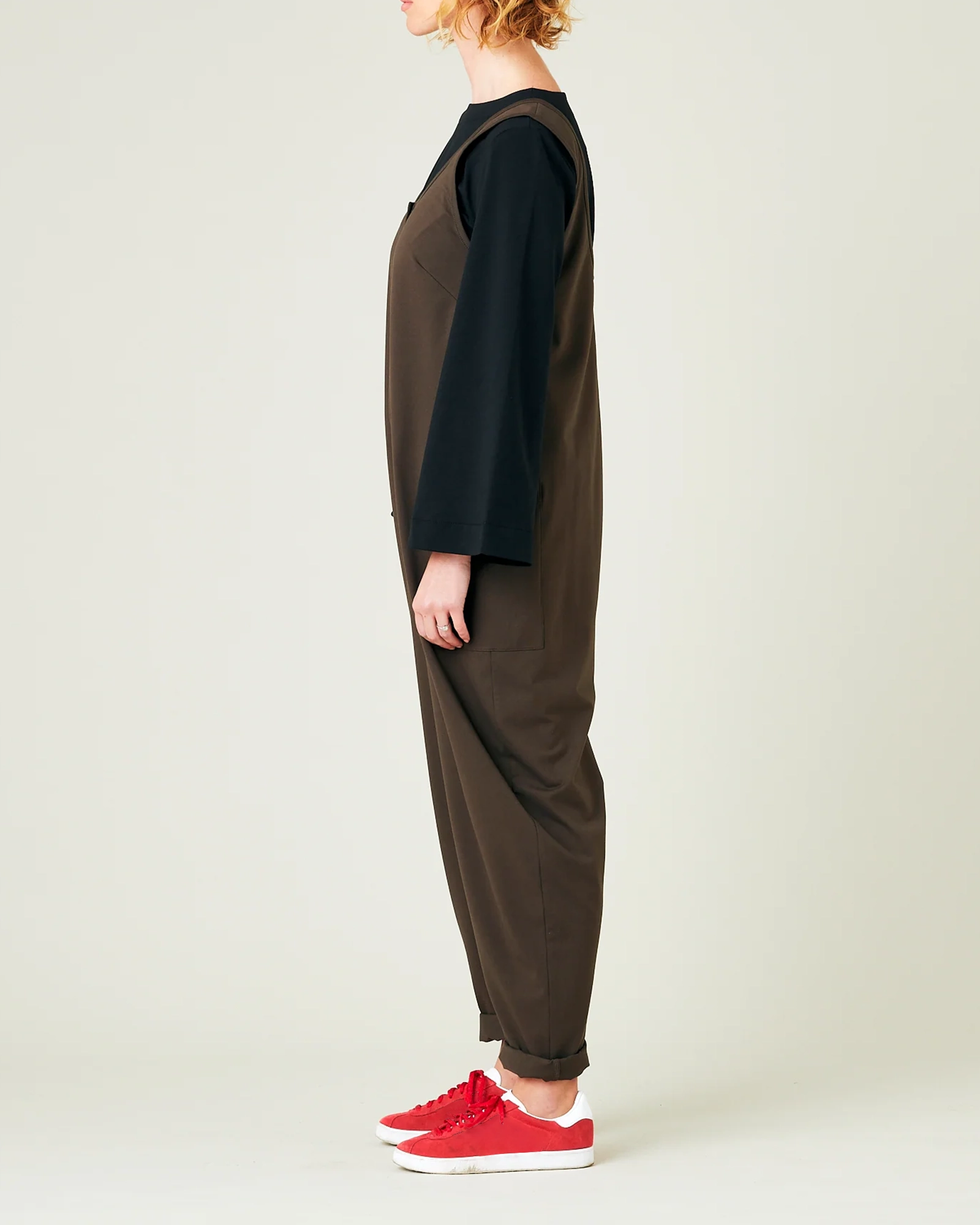 COCOA COTTON JERSEY JUMPSUIT