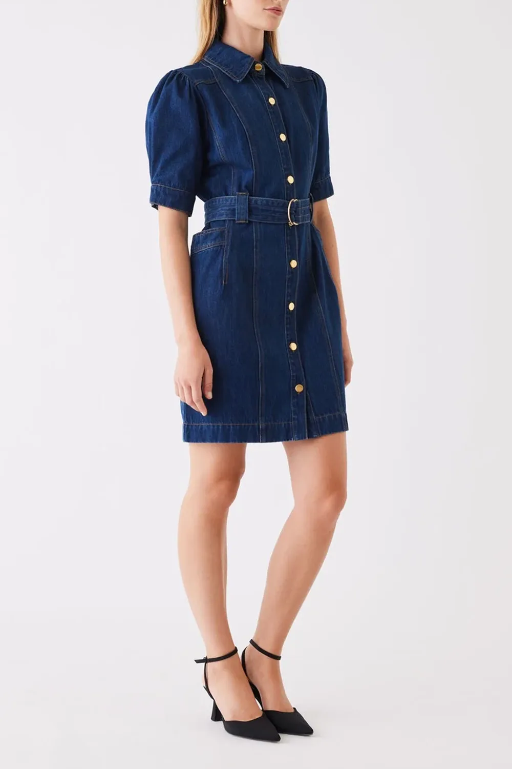 Podium Indigo Mini Denim Dress