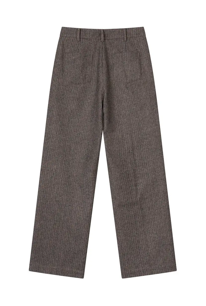 Reign Wool Pants - Brownstone