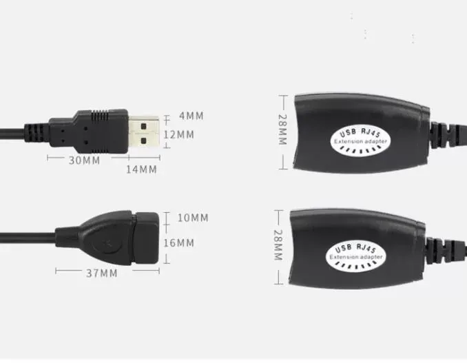 Factory price New USB UTP Extender Adapter Over Single RJ45 Ethernet CAT5E 6 Cable Up to 150ft