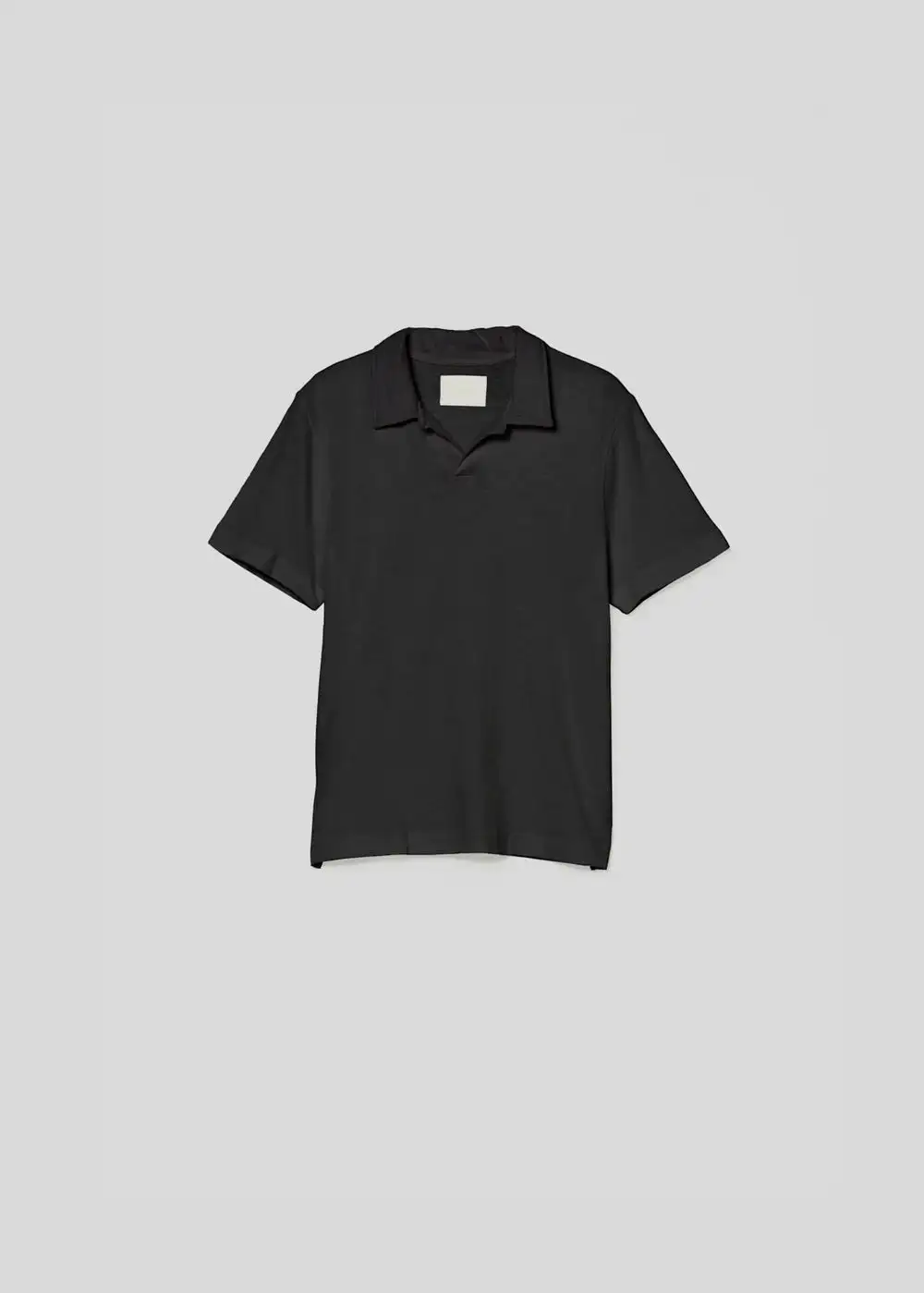 Malachi Slub Polo - Washed Black