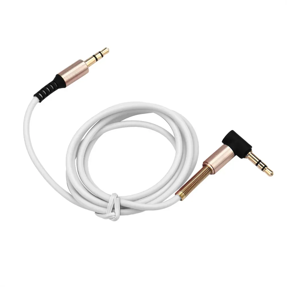 CARPPRIE Factory Price 3.5mm Jack Elbow Male To Male Stereo Headphone Car Aux Audio Extension Cabledrop Shipping