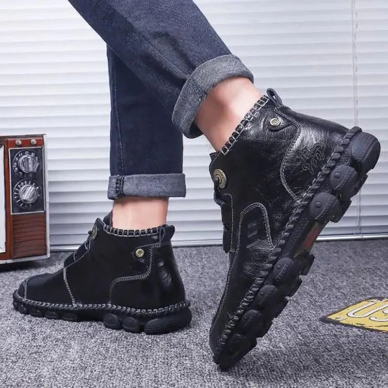 Men's Hand Stitching Casual Large Size Boots