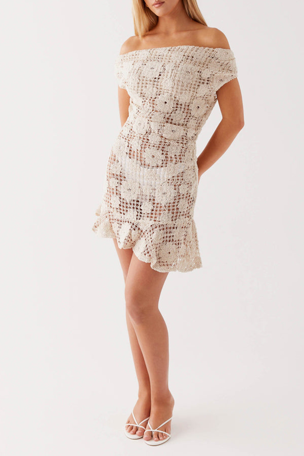 Sunnyside Crochet Mini Dress