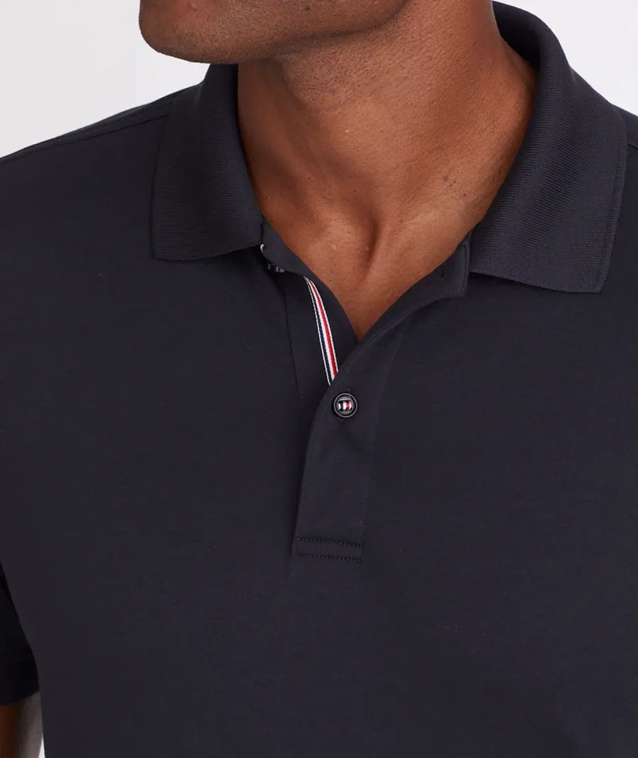 Black Button Polo